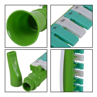 MELODICA CLARINA 13 NOTAS VERDE MT-13 MEISTEHAFT - 5