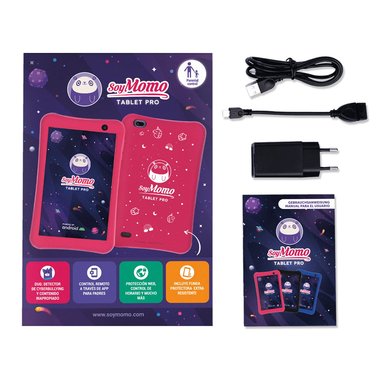 Tablet para Niños con Control Parental TabPro 1.0 SoyMomo Rosado - 4