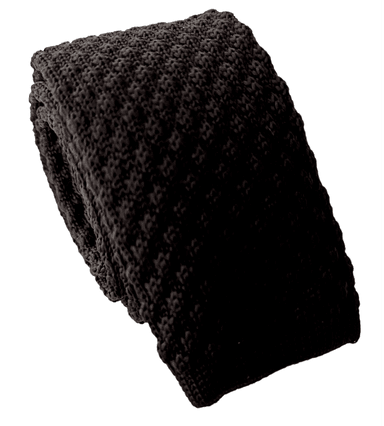 CORBATA TEJIDA NEGRA - 1