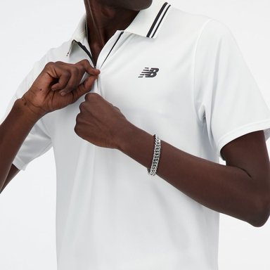 POLERA HOMBRE NEW BALANCE MT41402WT BLANCO - 4