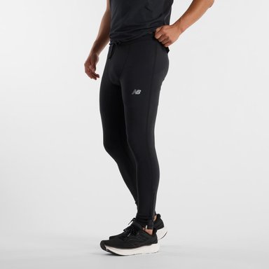 CALZAS LARGAS RUNNING HOMBRE NEW BALANCE SLEEK TIGHT NEGRO - 3