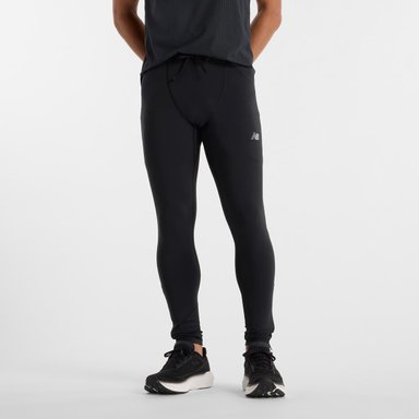CALZAS LARGAS RUNNING HOMBRE NEW BALANCE SLEEK TIGHT NEGRO - 7