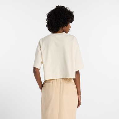 POLERA LIFESTYLE MUJER NEW BALANCE ATHLETICS BEIGE - 3