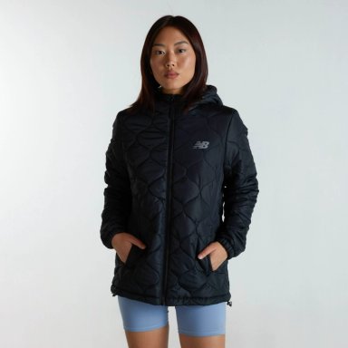 PARKA OUTDOOR MUJER NEW BALANCE NEGRA - 1