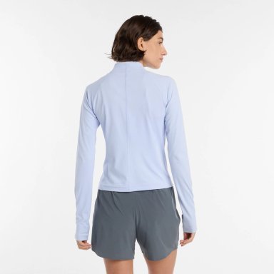 POLERON RUNNING MUJER NEW BALANCE HARMONY FITTED CELESTE - 2