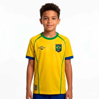 CAMISETA FUTBOL NIÑOS FEXPRO FIFA FANWEAR ROTW BRASIL - 1