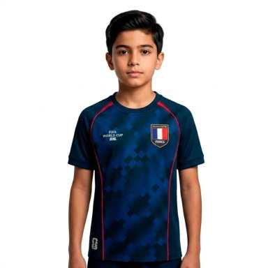 CAMISETA FUTBOL NIÑOS FEXPRO FIFA FANWEAR ROTW FRANCIA AZUL - 1
