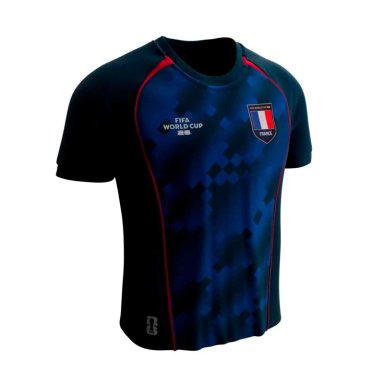 CAMISETA FUTBOL NIÑOS FEXPRO FIFA FANWEAR ROTW FRANCIA AZUL - 2