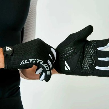 GUANTE CICLISMO HOMBRE ALTITUDE MTB LONG FINGER NEGRO - 2
