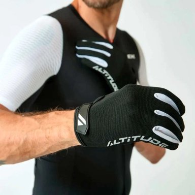 GUANTE CICLISMO HOMBRE ALTITUDE MTB LONG FINGER NEGRO - 4