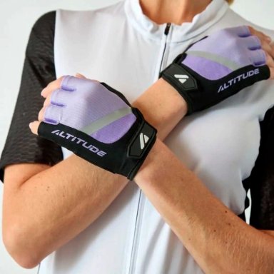 GUANTE CICLISMO MUJER ALTITUDE MTB SHORT FINGER VIOLETA - 3