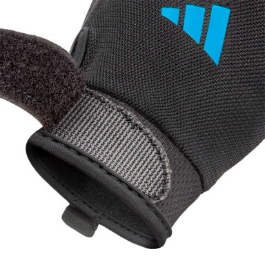GUANTES FITNESS UNISEX ADIDAS ESSENTIALS GLOVES NEGRO/AZUL - 4