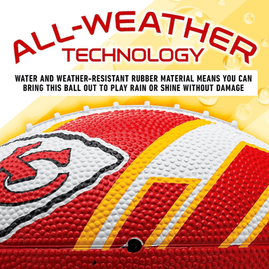 BALÓN FÚTBOL AMERICANO FRANKLIN SPORTS NFL TEAM CHIEFS 22 CM - 5
