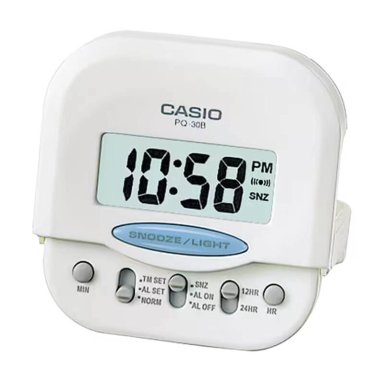 RELOJ DESPERTADOR CASIO UNISEX PQ-30B-7D - 1