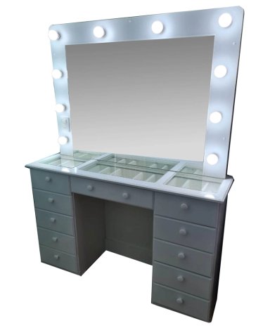 TOCADOR CON LUCES ESTILO HOLLYWOOD CREAFAVA 1,20 MT - 1