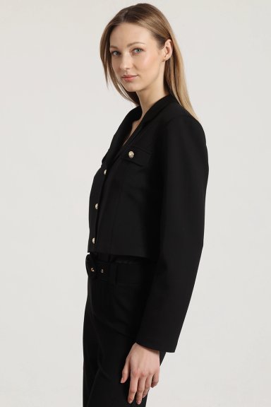 CHAQUETA CROPPED LIOLA MUJER NEGRO - 3