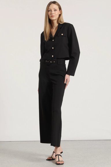CHAQUETA CROPPED LIOLA MUJER NEGRO - 5