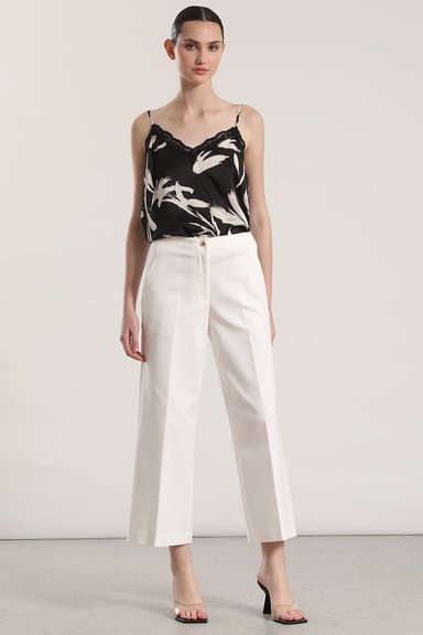 PANTALON ANCHO CROPPED LIOLA MUJER CRUDO - 5