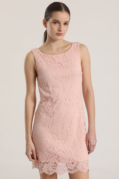 VESTIDO ENCAJE LIOLA MUJER ROSA - 2