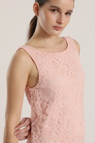 VESTIDO ENCAJE LIOLA MUJER ROSA - 3