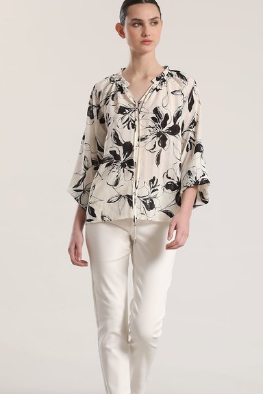 BLUSA ESTAMPADO FLORAL LIOLA MUJER CRUDO - 3