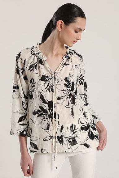 BLUSA ESTAMPADO FLORAL LIOLA MUJER CRUDO - 4