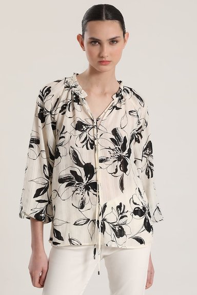 BLUSA ESTAMPADO FLORAL LIOLA MUJER CRUDO - 5