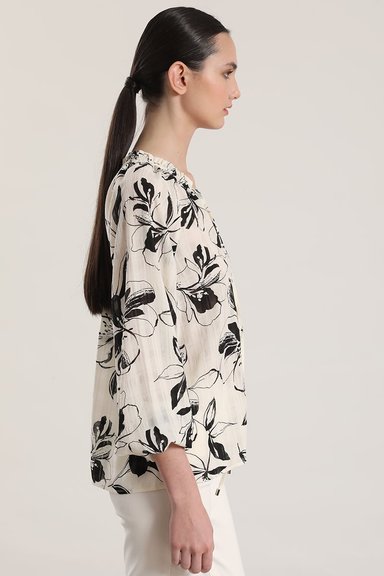 BLUSA ESTAMPADO FLORAL LIOLA MUJER CRUDO - 6