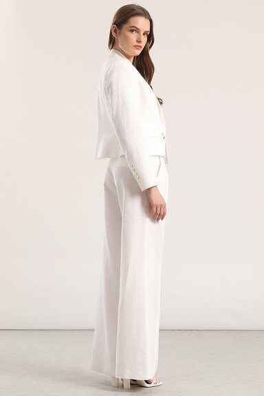 PANTALON PALAZZO LINO MUJER LIOLA CRUDO - 3