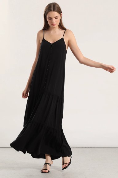 VESTIDO MAXI MUJER LIOLA NEGRO - 3