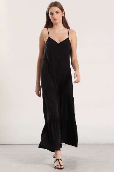 VESTIDO MAXI MUJER LIOLA NEGRO - 5