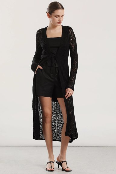 TAPADO MIDI TEJIDO MUJER LIOLA NEGRO - 1