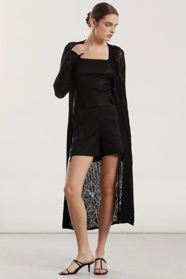 TAPADO MIDI TEJIDO MUJER LIOLA NEGRO - 4