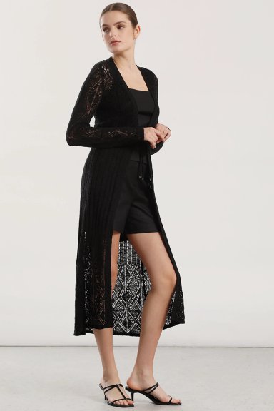 TAPADO MIDI TEJIDO MUJER LIOLA NEGRO - 5
