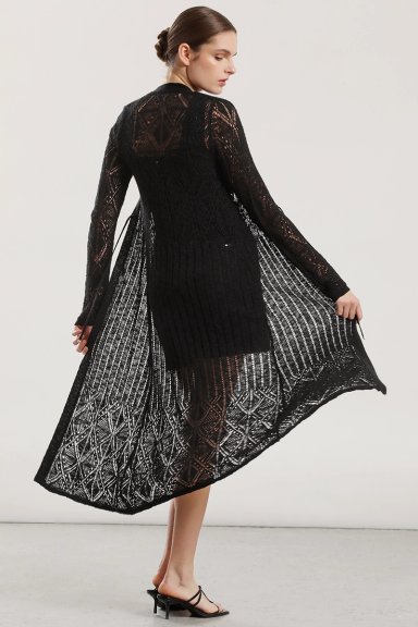 TAPADO MIDI TEJIDO MUJER LIOLA NEGRO - 6