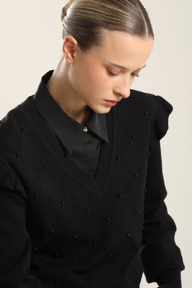 JERSEY PUNTO PERLAS, NEGRO LIOLA - 3