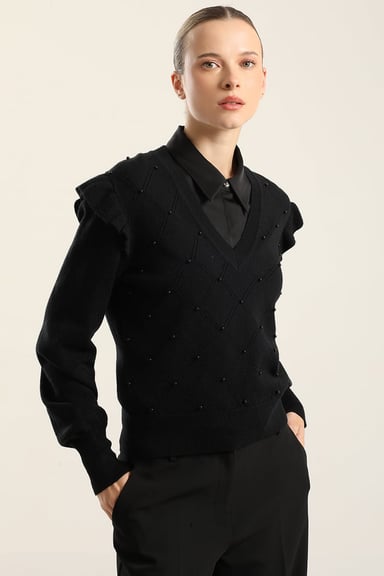 JERSEY PUNTO PERLAS, NEGRO LIOLA - 5
