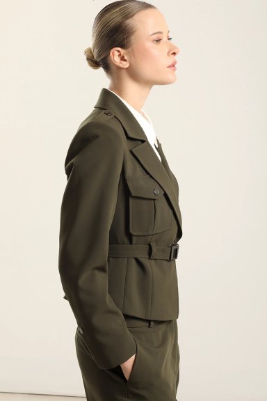 CHAQUETA BOLSILLOS CARGO, MILITAR LIOLA - 6