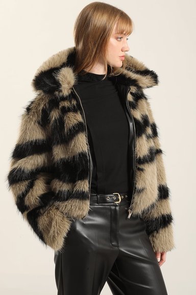 CHAQUETA EFECTO PIEL, NEGRO LIOLA - 3