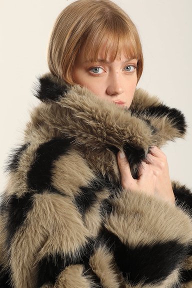 CHAQUETA EFECTO PIEL, NEGRO LIOLA - 4