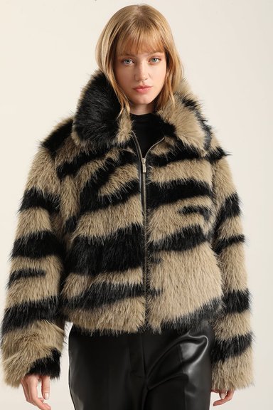CHAQUETA EFECTO PIEL, NEGRO LIOLA - 6