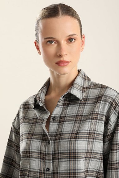BLUSA, FANTASIA CUADRILLE, GRIS LIOLA - 3