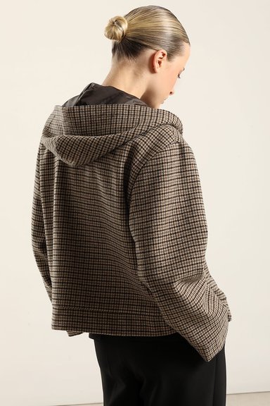 CHAQUETA FANTASIA CAPUCHA, BEIGE  LIOLA - 4