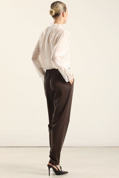 PANTALON PITILLO, TIRO ALTO, CHOCOLATE LIOLA - 6