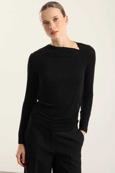 TOP ESCOTE ASIMETRICO, NEGRO LIOLA - 5