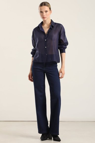 JEANS STRAIGHT, APLICACION LENTEJUELAS, INDIGO LIOLA - 1
