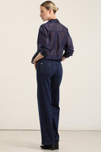 JEANS STRAIGHT, APLICACION LENTEJUELAS, INDIGO LIOLA - 6