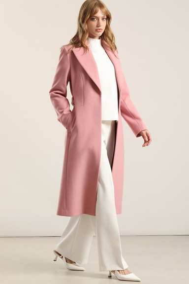 ABRIGO LARGO BASICO, MUFLON ROSA LIOLA - 5