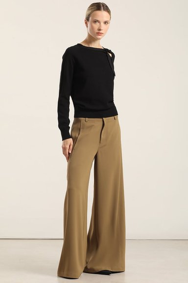 PANTALON ANCHO, TIRO ALTO, CAMEL LIOLA - 1