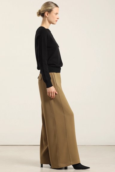PANTALON ANCHO, TIRO ALTO, CAMEL LIOLA - 2